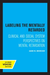 Labeling the Mentally Retarded_cover
