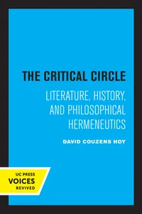 The Critical Circle_cover
