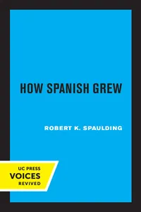 How Spanish Grew_cover