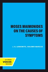 Moses Maimonides on the Causes of Symptoms_cover