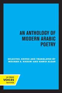 An Anthology of Modern Arabic Poetry_cover