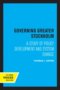Governing Greater Stockholm_cover