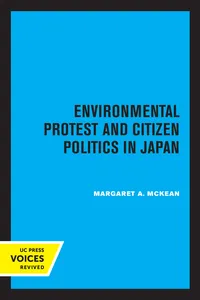 Environmental Protest and Citizen Politics in Japan_cover