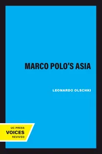 Marco Polo's Asia_cover