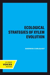 Ecological Strategies of Xylem Evolution_cover