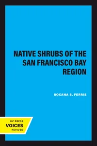 Native Shrubs of the San Francisco Bay Region_cover