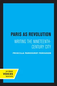 Paris as Revolution_cover
