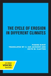 The Cycle of Erosion in Different Climates_cover