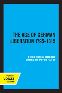 The Age of German Liberation 1795-1815_cover