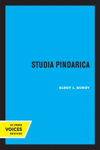 Studia Pindarica_cover