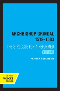 Archbishop Grindal, 1519-1583_cover