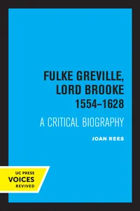 Fulke Greville, Lord Brooke 1554-1628_cover