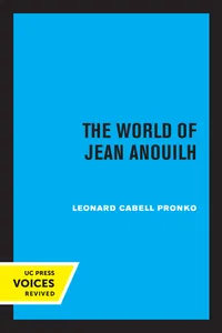 The World of Jean Anouilh_cover