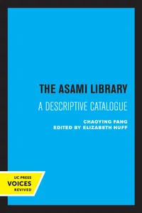 The Asami Library_cover