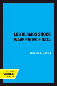 Los Alamos Shock Wave Profile Data_cover