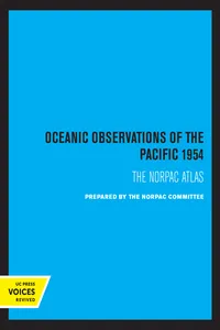 Oceanic Observations of the Pacific 1954_cover