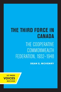 The Third Force in Canada_cover