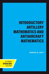 Introductory Artillery Mathematics and Antiaircraft Mathematics_cover