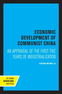 Economic Development of Communist China_cover