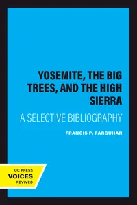 Yosemite, The Big Trees, and the High Sierra_cover