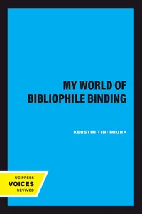 My World of Bibliophile Binding_cover