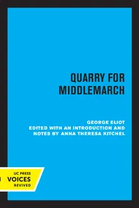 Quarry for Middlemarch_cover