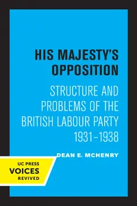 His Majesty's Opposition_cover