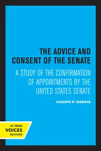 The Advice and Consent of the Senate_cover