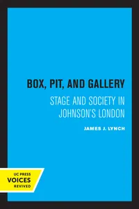 Box, Pit, and Gallery_cover