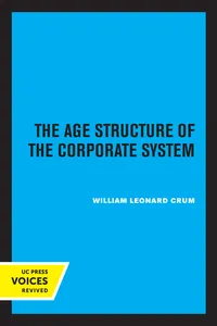 The Age Structure of the Corporate System_cover