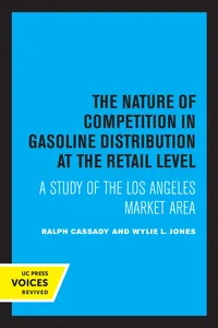 The Nature of Competition in Gasoline Distribution at the Retail Level_cover