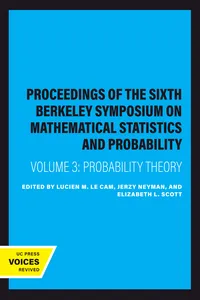 Proceedings of the Sixth Berkeley Symposium on Mathematical Statistics and Probability, Volume III_cover