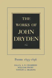 The Works of John Dryden, Volume IV_cover