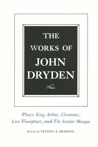 The Works of John Dryden, Volume XVI_cover