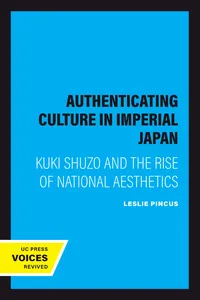 Authenticating Culture in Imperial Japan_cover