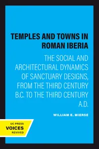 Temples and Towns in Roman Iberia_cover