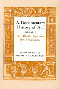 A Documentary History of Art, Volume 1_cover