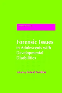 Forensic Issues in Adolescents with Developmental Disabilities_cover