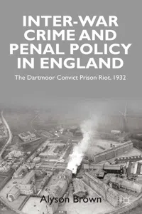 Inter-war Penal Policy and Crime in England_cover