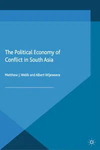 The Political Economy of Conflict in South Asia_cover