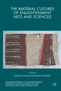 The Material Cultures of Enlightenment Arts and Sciences_cover