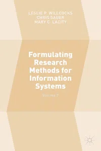 Formulating Research Methods for Information Systems_cover