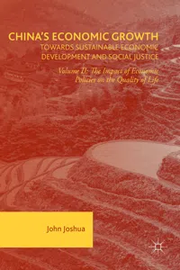 China's Economic Growth: Towards Sustainable Economic Development and Social Justice_cover