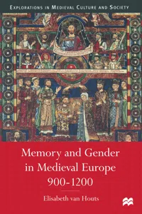 Memory and Gender in Medieval Europe, 900-1200_cover