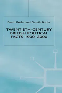 Twentieth-Century British Political Facts, 1900-2000_cover