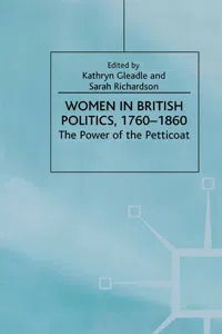 Women in British Politics, 1780-1860_cover