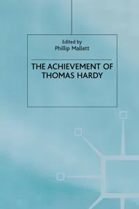 The Achievement of Thomas Hardy_cover