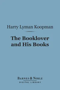 The Booklover and His Books (Barnes & Noble Digital Library)_cover