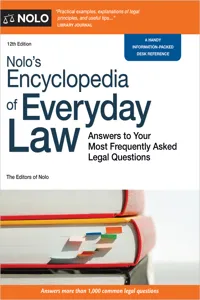 Nolo's Encyclopedia of Everyday Law_cover