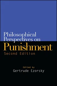 Philosophical Perspectives on Punishment, Second Edition_cover